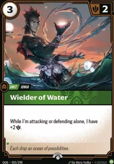 Wielder of Water - OGN-055-p - Promotional Cards - Riftbound card